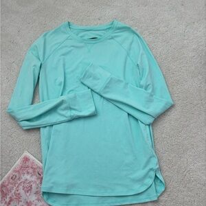 Athleta Women's Long Sleeve Tee - Aqua